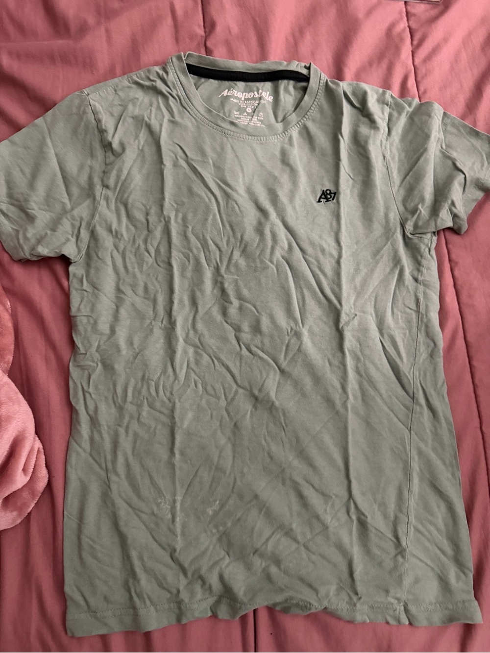 Aeropostale women's Sage Green A87 Logo Tee